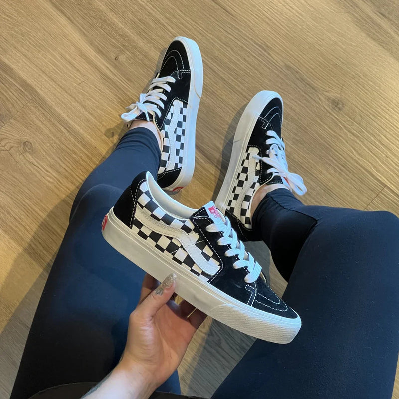 Vans Sk8-Low Black Checkerboard