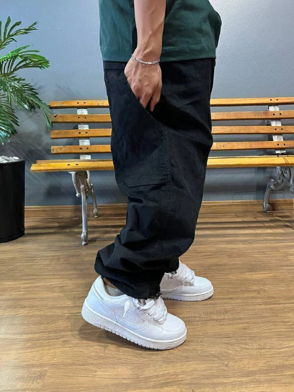 CALÇA COTELÊ STICKERS CARPENTER - PRETA