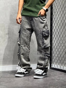 CALÇA CARGO BAGGY POCKET STONED