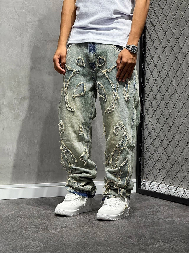 CALÇA JEANS BAGGY “TRIBAL” DIRTY
