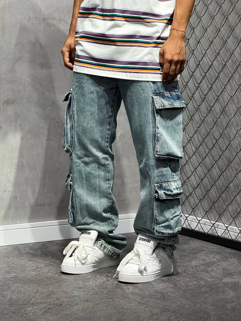 CALÇA CARGO BAGGY POCKET VINTAGE