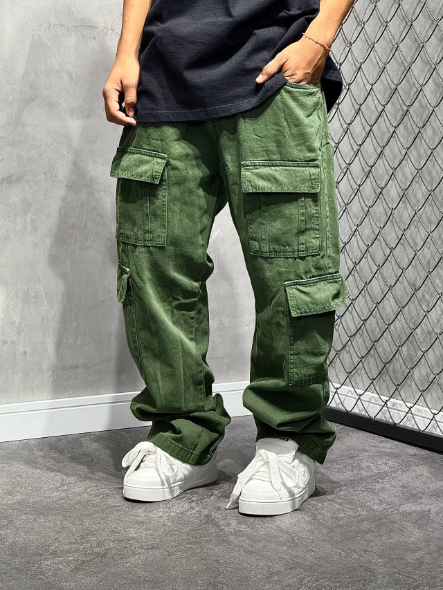 CALÇA CARGO UTILITY ROOTS VERDE