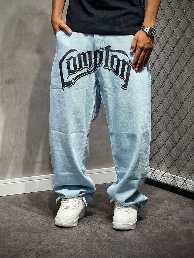 CALÇA BAGGY JEANS DELAVÊ COMPTON