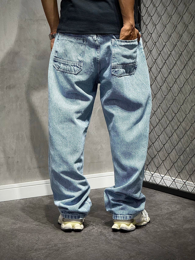 CALÇA BAGGY JEANS BLUE SKY