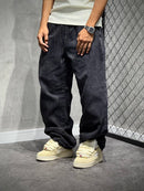 CALÇA BAGGY BASIC STONED BLACK