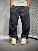 CALÇA BAGGY BASIC STONED BLACK