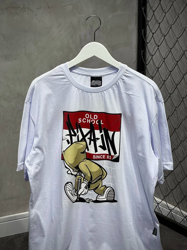 CAMISETA BÁSICA PIXA IN “OLD” - BRANCA