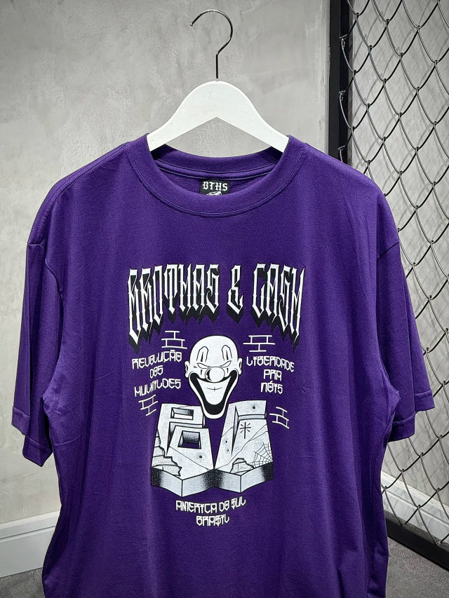 CAMISETA BÁSICA BROTHAS & CASH - ROXA