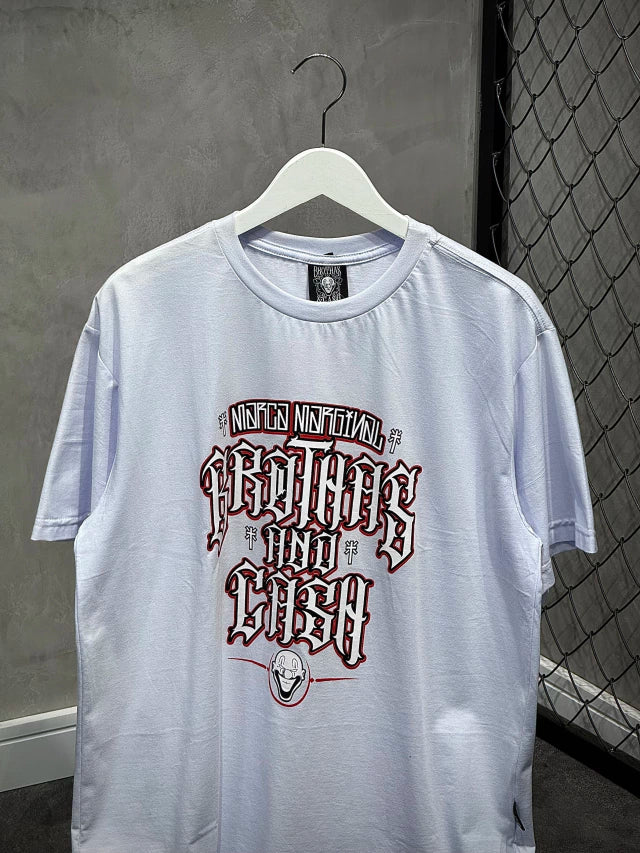 CAMISETA BÁSICA BROTHAS & CASH - BRANCA