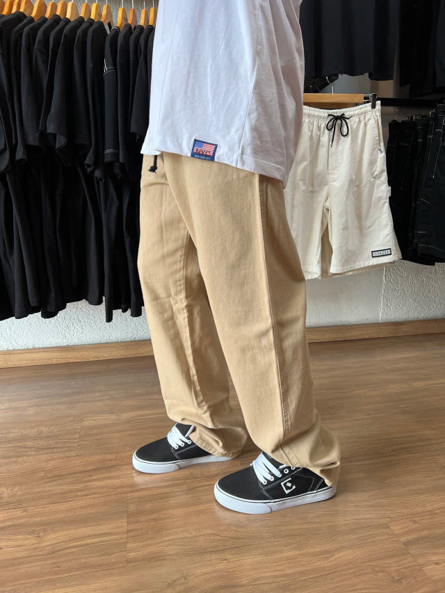 CALÇA RETA SARJA NARINA