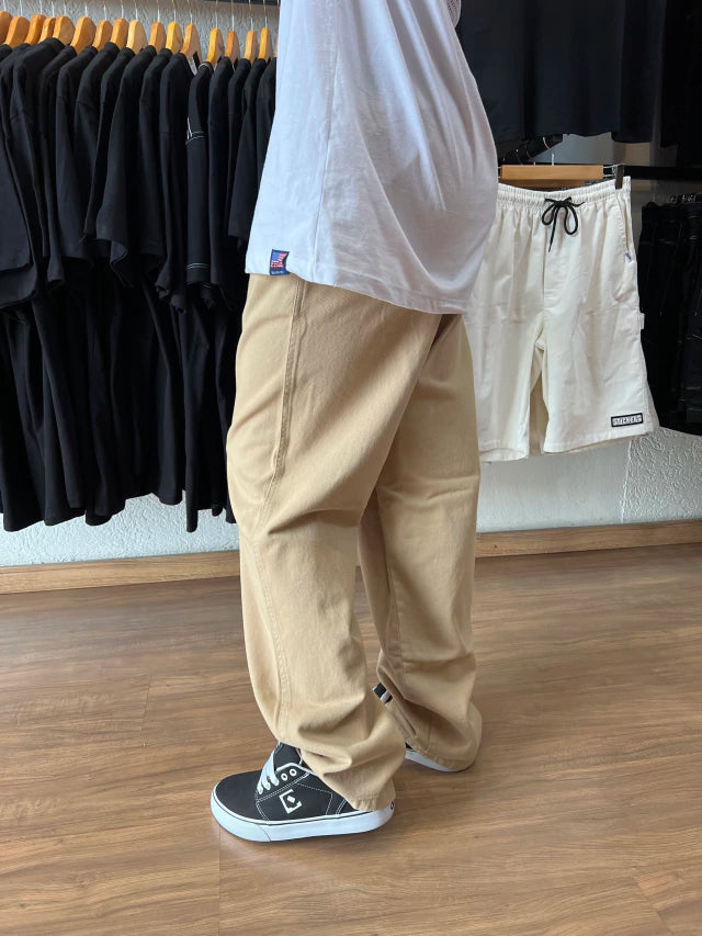 CALÇA RETA SARJA NARINA