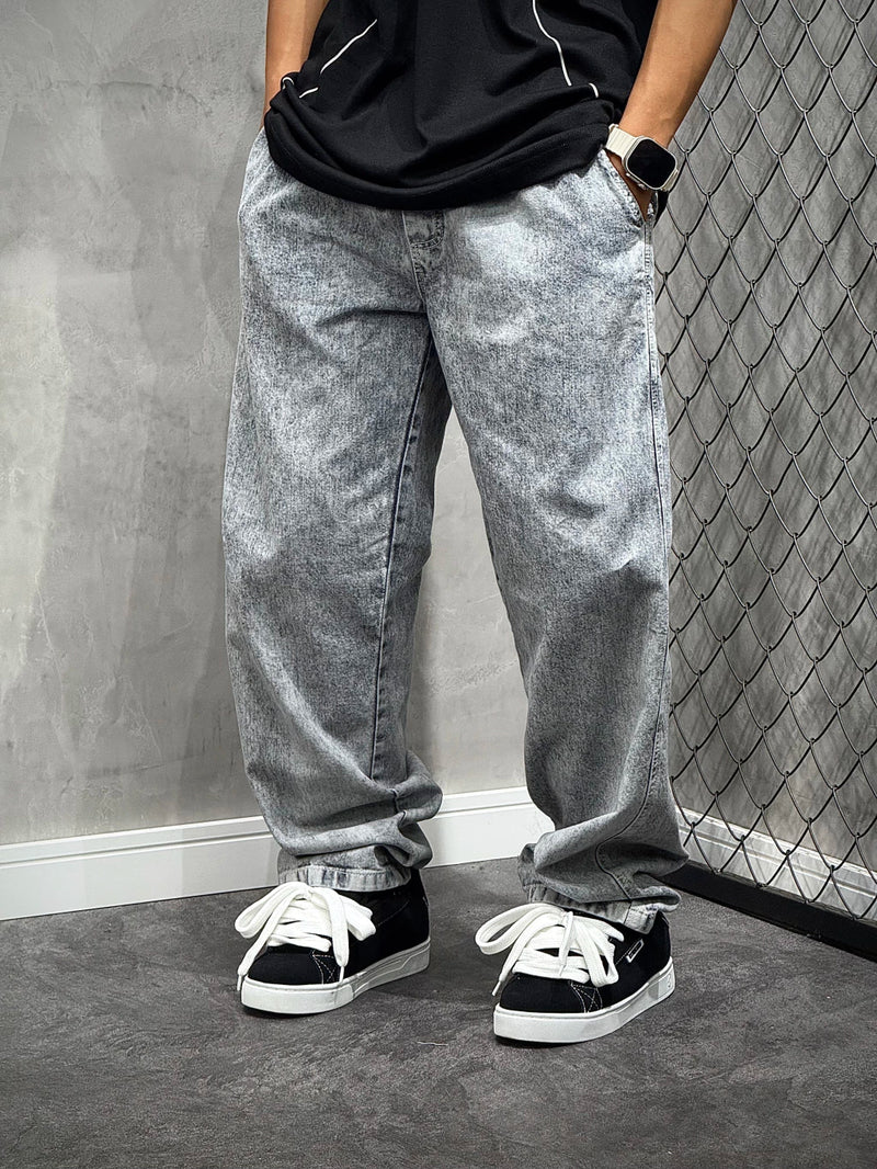 CALÇA MAGIC BAGGY JEANS STONED GREY