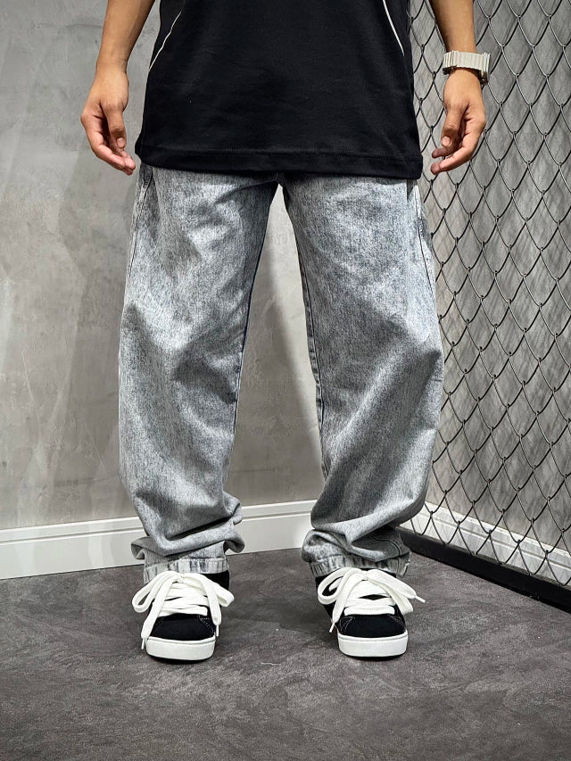CALÇA MAGIC BAGGY JEANS STONED GREY
