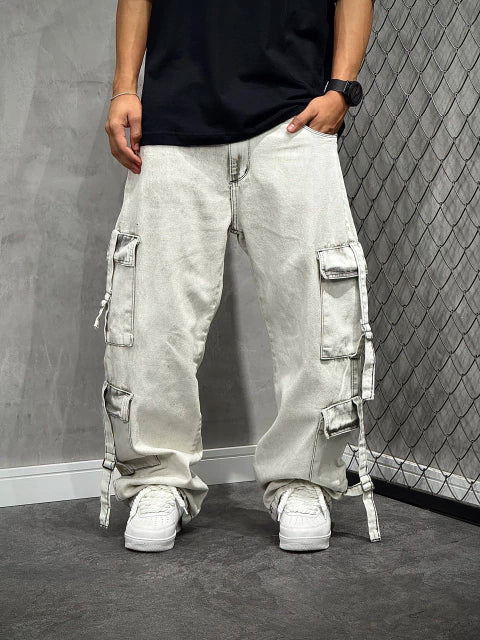 CALÇA DOUBLE CARGO STONE GREY