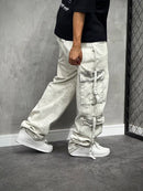 CALÇA DOUBLE CARGO STONE GREY