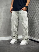 CALÇA BAGGY DENIM STONE GREY