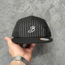 BONÉ FIVE PANEL BLACK BIRD UNISEX - PRETO/LISTRADO