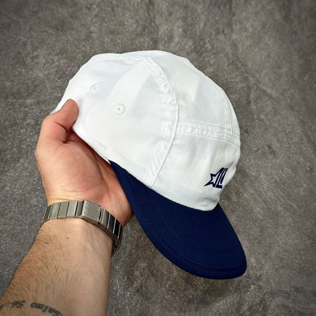 BONÉ FIVE PANEL NEW LIFE TAG WHITE BLUE