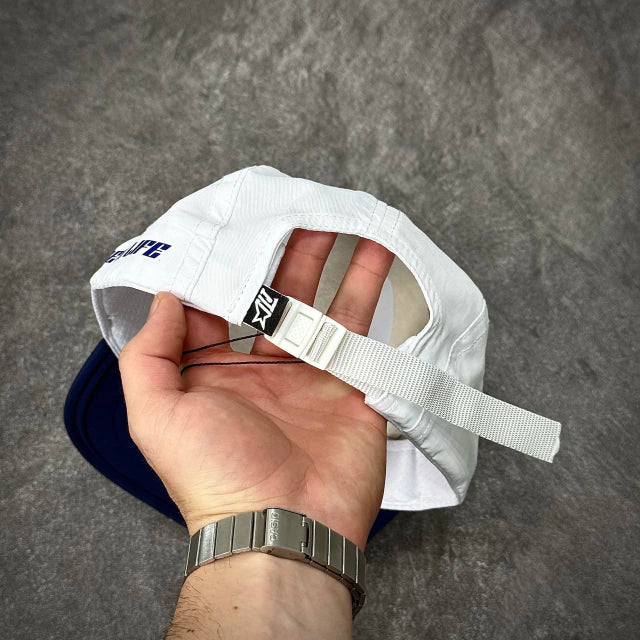 BONÉ FIVE PANEL NEW LIFE TAG WHITE BLUE