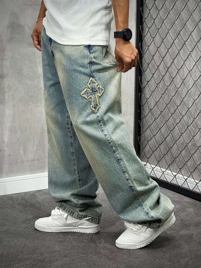 CALÇA BAGGY DENIM CRUZ DIRTY