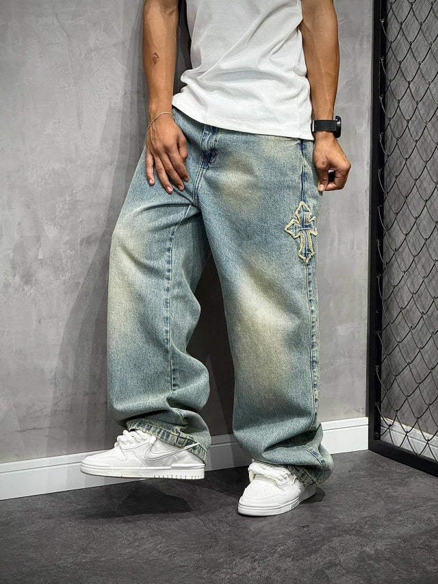 CALÇA BAGGY DENIM CRUZ DIRTY