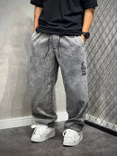 CALÇA BAGGY COMPTON LETTERS LOGO MARMORIZADA