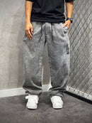 CALÇA BAGGY COMPTON LETTERS LOGO MARMORIZADA