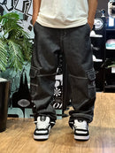 CALÇA CARGO JEANS BLACK COMPTON