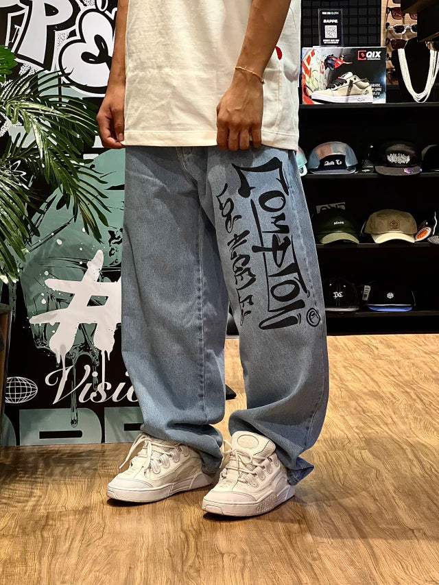CALÇA BAGGY COMPTON GRAFITE