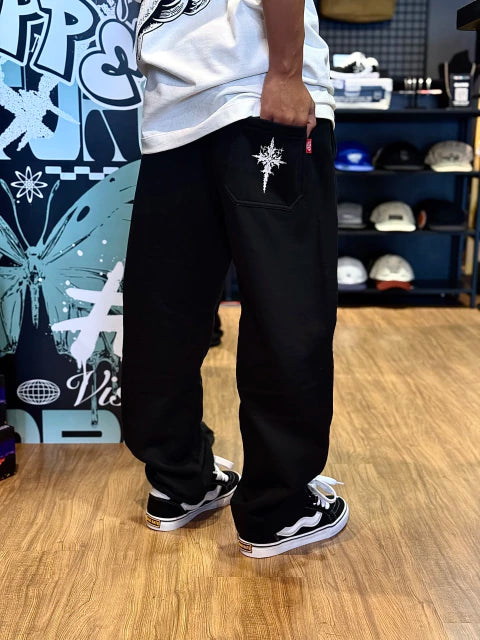 CALÇA MOLETOM TRIPSIDE “TRAPSTAR” - PRETA