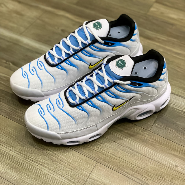 Nike Air Max Tn Plus White University Blue Gold