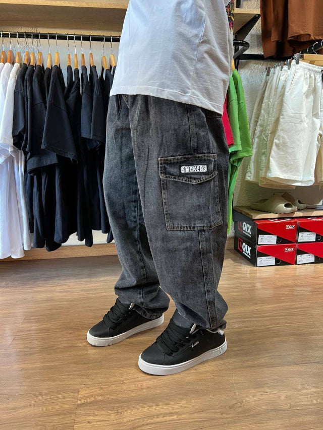 CALÇA CARGO ESTONADA STICKERS